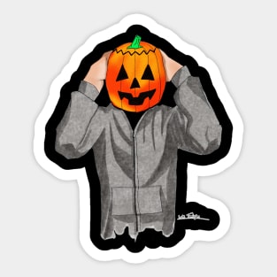 Pumpkin Head Sticker